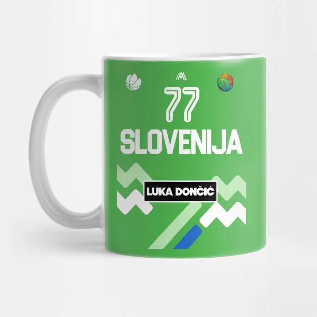 Luka Doncic Slovenia Jersey Fan Design by darklordpug